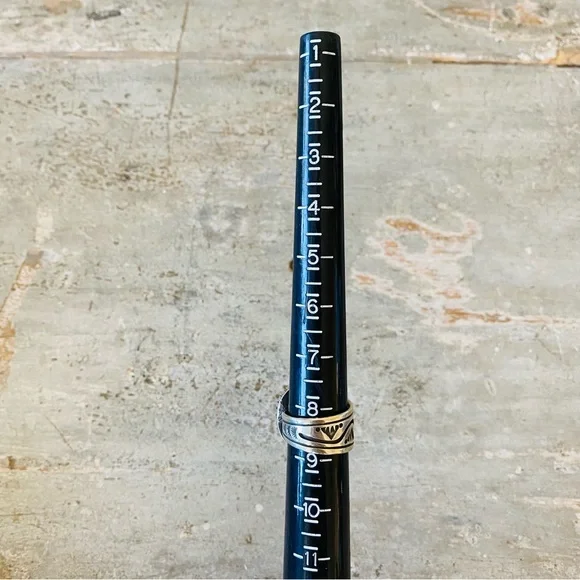 ♥️ Navajo ♥️ Aaron John Sterling Silver & Turquoise Ring - Picture 11 of 13